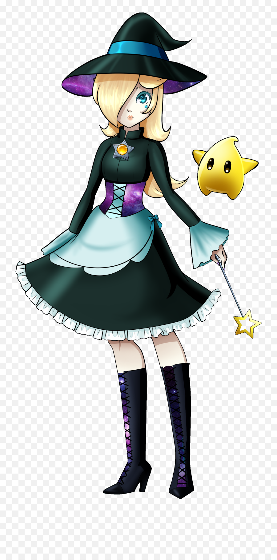 Rosalina And Luma - Halloween Princess Peachdaisy And Princess Rosalina Halloween Png,Princess Peach Transparent