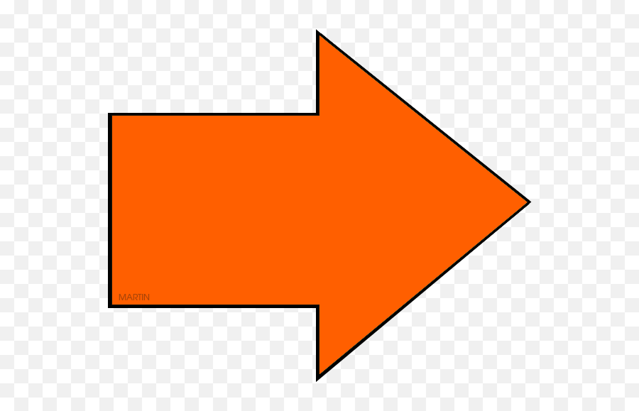 Clipart Orange Arrow Transparent Png - Clip Art,Orange Arrow Png