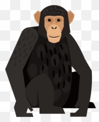 Download Graphic Royalty Free Chimpanzee Monkey Orangutan - Monkey Graphic Png,Orangutan Png