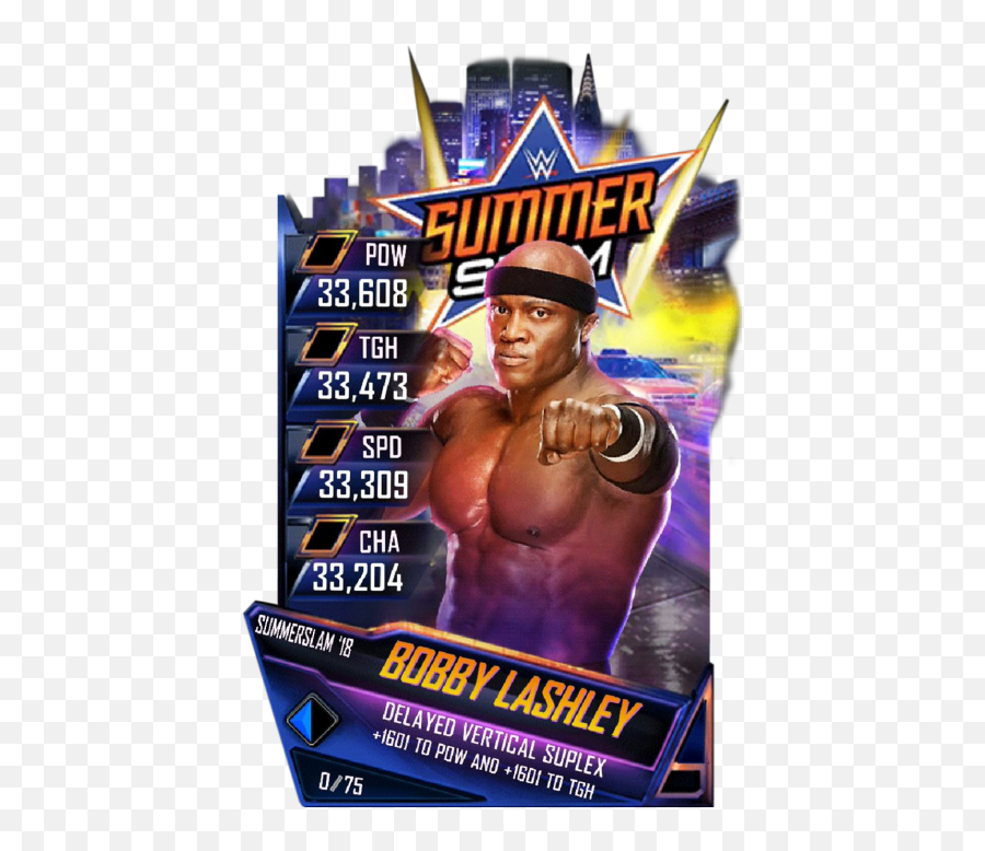 Bobby Lashley - Wwe Supercard Summerslam 18 Cards Png,Bobby Lashley Png