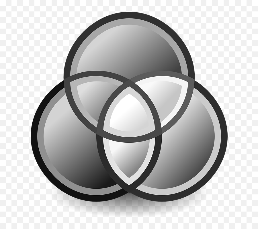 Venn Diagram Set Diagrams - Grayscale Icon Png,Venn Diagram Png