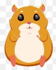 Cat Whiskers Animated Film Clip Art - Hamster Png Cartoon