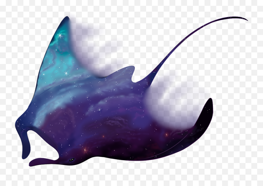 Space Manta Ray Sticker Weasyl - Moana Manta Ray Tattoo Png,Manta Ray Png