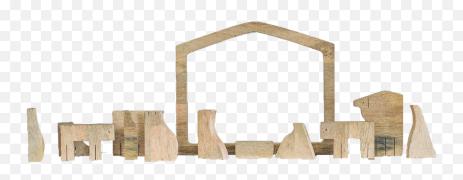 Wood Nativity Puzzle - Plywood Png,Piece Of Wood Png