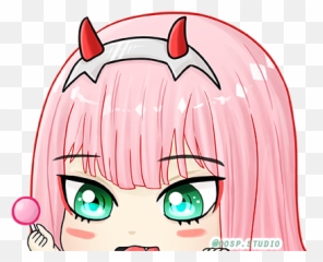 Zero Two - Darling In The Franxx Sticker Hd Png Download,Zero Two Png