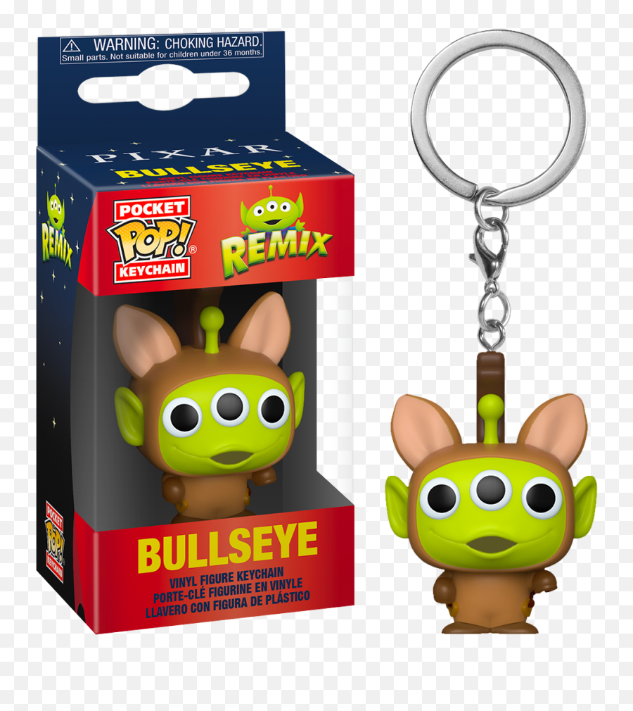 Pixar - Alien Remix Bullseye Pocket Pop Vinyl Keychain Funko Pops Allien Remix Png,Toy Story Alien Png