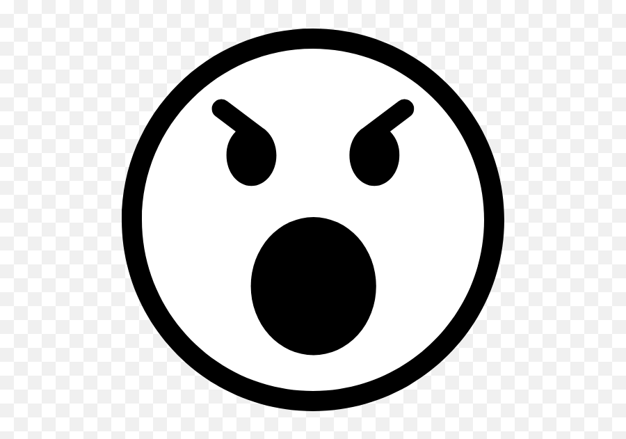 Angry Smiley Face Graphic Picmonkey Graphics - Mikeer Png,Angry Emoji Transparent