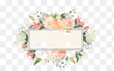 Watercolor Floral Frame Png Image Peoplepng - Decorative