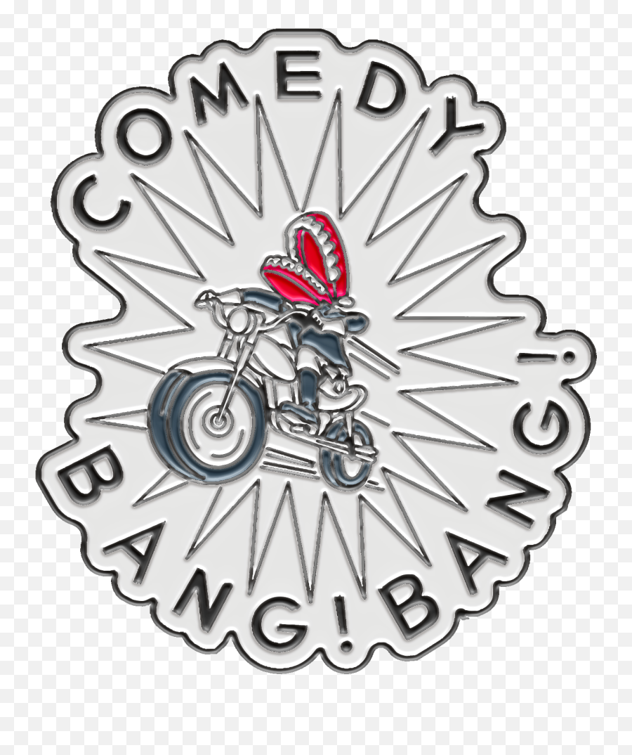 Comedy Bang Enamel Pin - Motorcycling Png,Bang Png