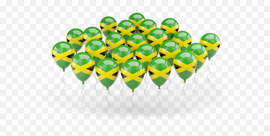 Balloons Illustration Of Flag Jamaica - Flag Png,Jamaican Flag Png