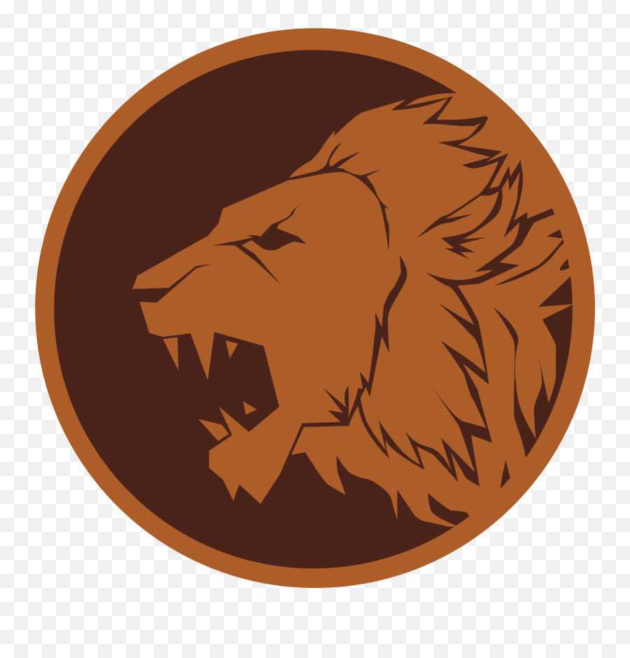 Lion Bronze Medal - East African Lion Png,Orange Lion Logo