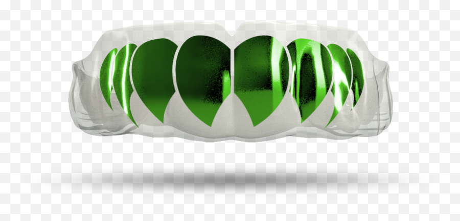 Chrome Emerald Green Fangs Clear - Leaf Vegetable Png,Fangs Transparent
