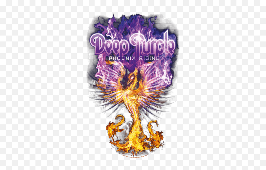 Deep Purple Dp Logo Mens Work Shirt - Deep Purple Phoenix Rising Png,Deep Purple Logo