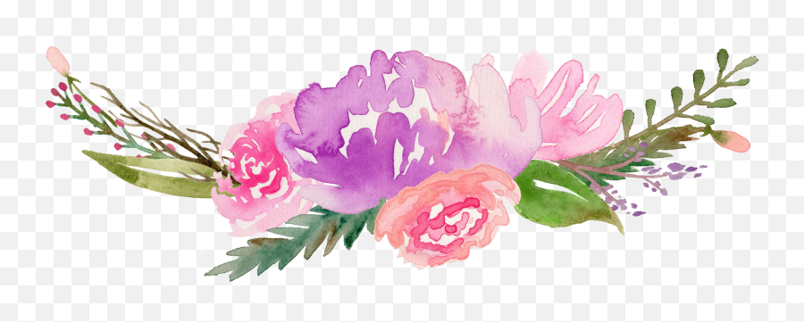 Download Royalty Free Flowers - Watercolor Free Clip Art Flowers Png,Watercolor Clipart Png