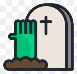 Tombstone Death Halloween Zombie - Cemetery Icon Png,Cemetery Png
