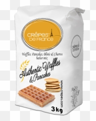 Waffle Batter Mix The Real French Recipe Crêpes De France - Crêpe Png,Waffles Png