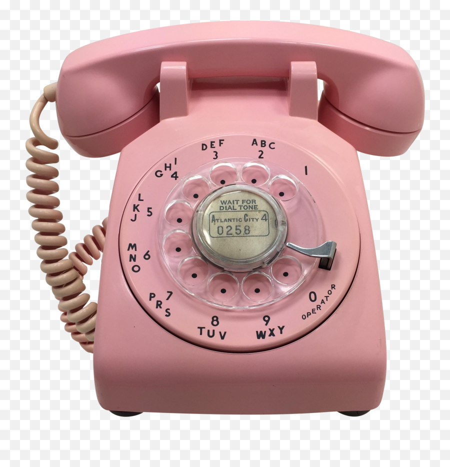 Pink 1964 Date Matched Rotary Dial Desk - Transparent Pink Rotary Phone Png,Pink Phone Icon