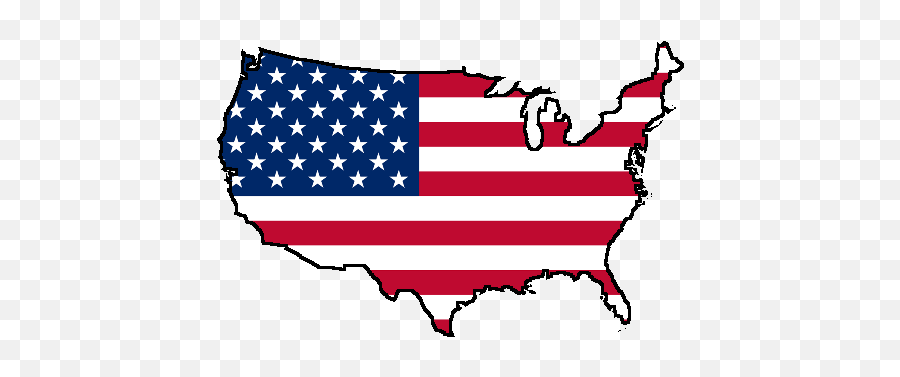 Usa Flag Map - Usa Flag Map Png,Us Flag Png