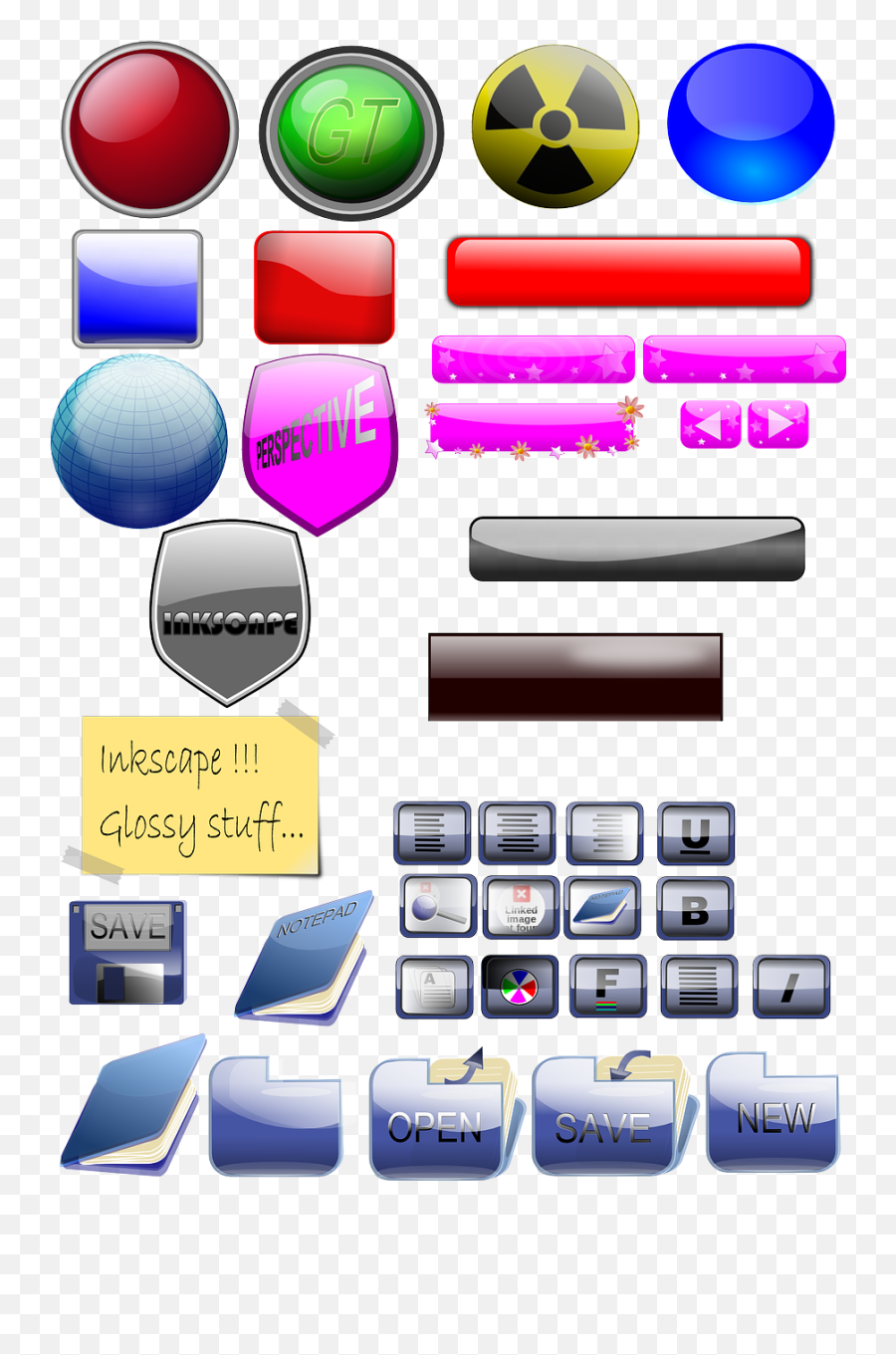 Buttons Glossy Shield Png Picpng - Horizontal,Glossy Facebook Icon