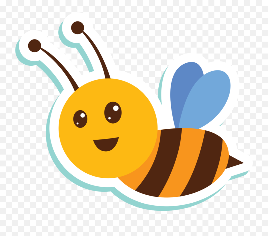Free Bee 1203871 Png With Transparent Background - Happy,Free Bee Icon