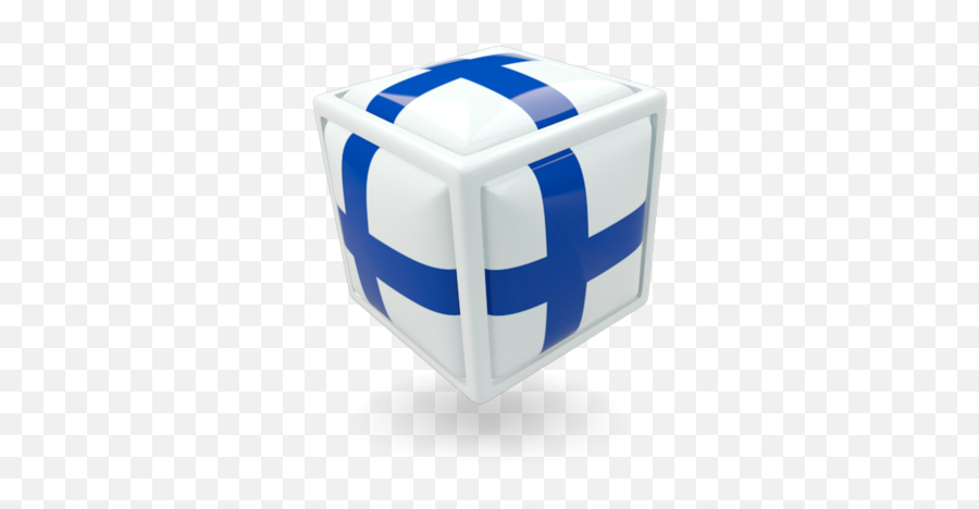 Cube Icon Illustration Of Flag Finland - Language Png,Rubik's Cube Icon