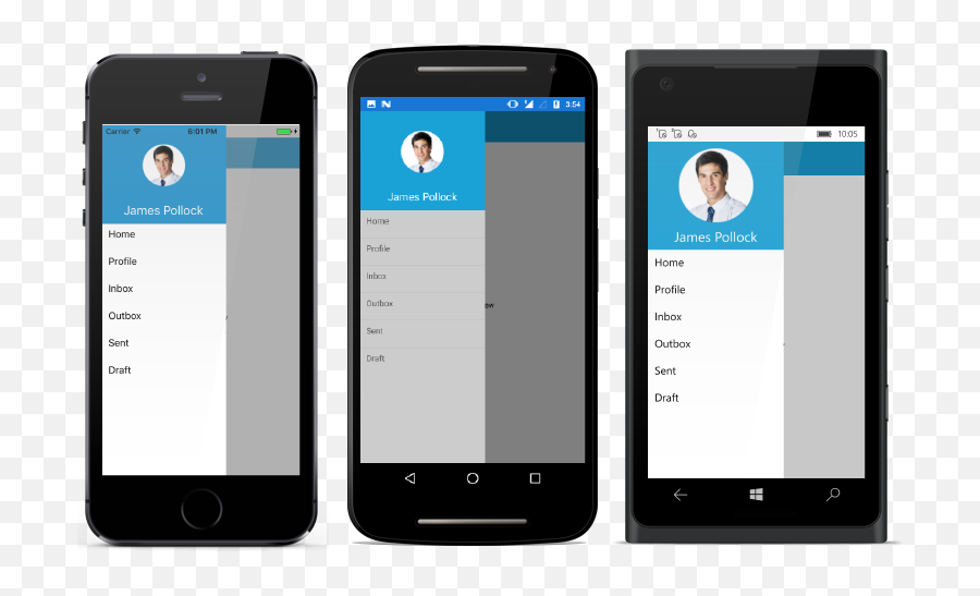 Xamarin Navigation Drawer - Menu Xamarin Forms Example Png,Android Set Tint List For Specific Nav Drawer Icon