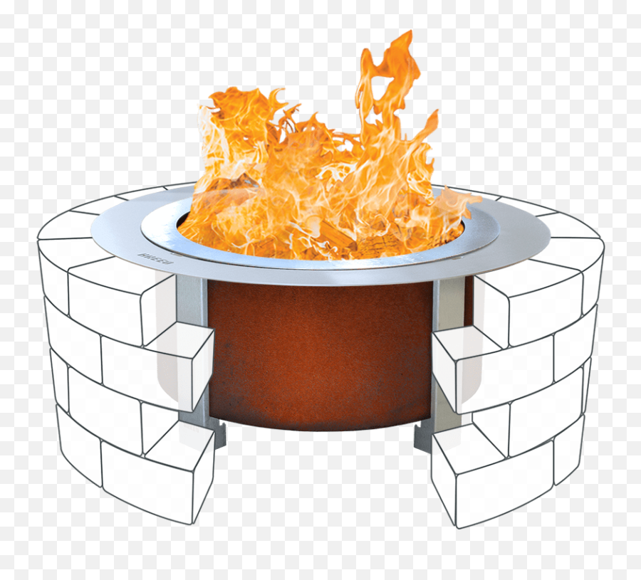 X24 Smokeless Fire Pit Insert Bundle - Smokeless Fire Pit Png,Simple Fire Icon
