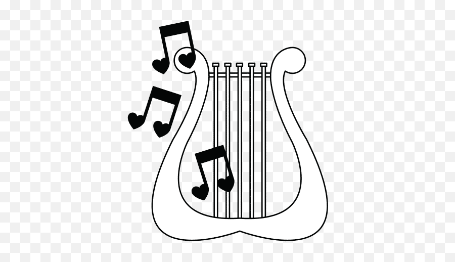 Lyre Instrument Icon - Lyre With Music Notes Png,Lyre Icon