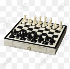 Eradinus Bone And Horn Chess Board Png Pieces
