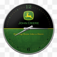 Nostalgic Art Wall Clock John Deere - Sign png