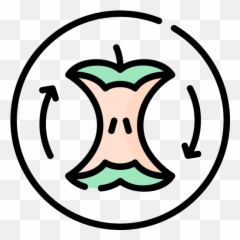 Compostable Icon From Eco Friendly Product Pack Style - png