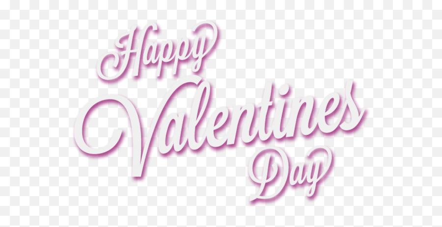 Hd Happy Valentines Day White Text Logo Png Citypng - Transparent Purple Happy Valentines Day Text,Valentine's Day Icon