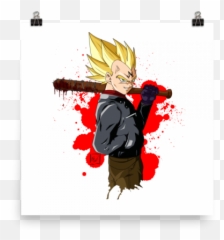 Buy Stickers Vegeta Negan From Chibidamz - Fictional Character png