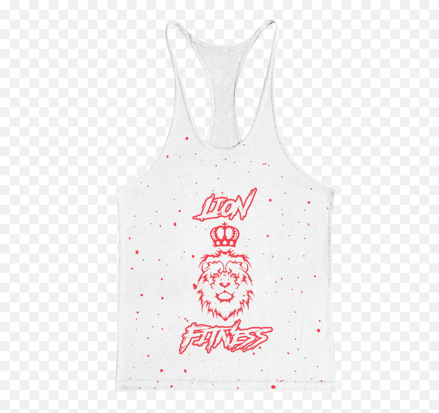 Lion Fitness Racerback Splatter T - Shirt Lionfitness Lion Tattoo Png,Splatters Effect Png