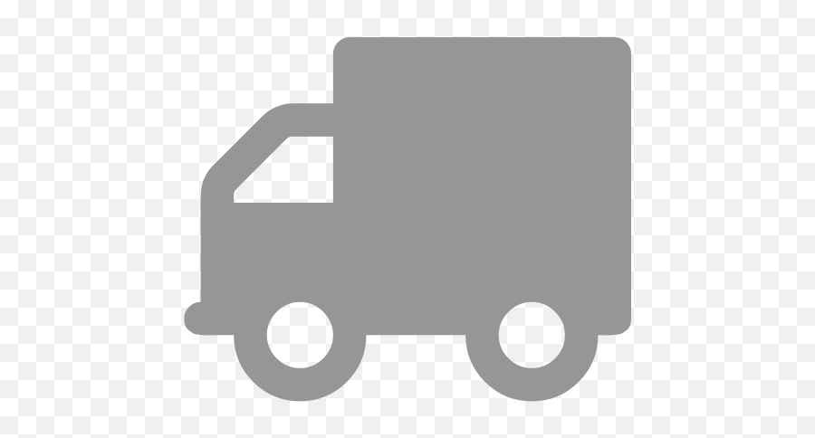 Gray Truck And Delivery Icon Png Symbol - Truck Icon Svg,Door Dleivery Icon