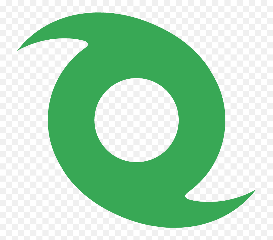 Green Hurricane Symbol Clipart - Hurricane Symbol Clipart Png,Hurricane Symbol Png