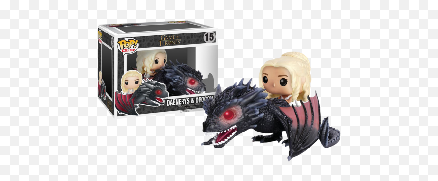 Game Of Thrones - Daenerys With Drogon Pop Ride Vinyl Figure Got Funko Rides Png,Drogon Png