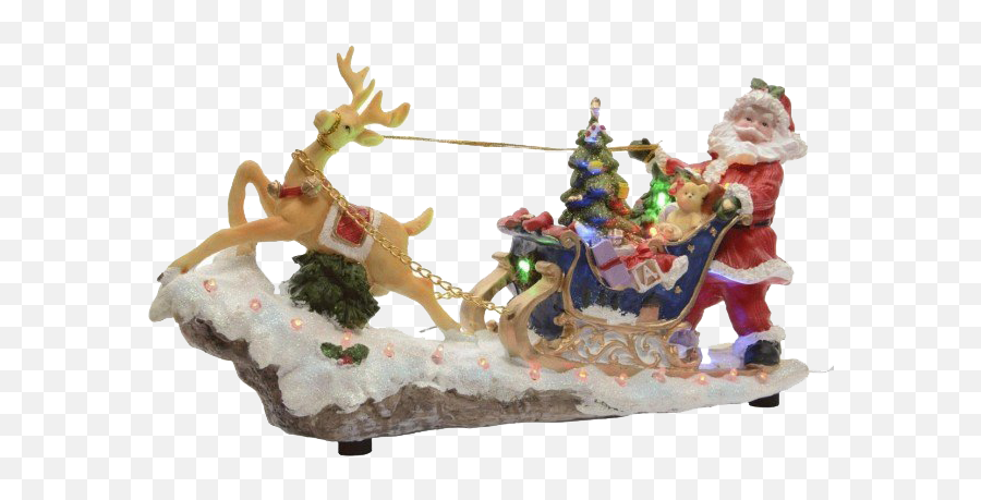 Christmas Reindeer Sleigh Png File Mart - Reindeer,Sleigh Png