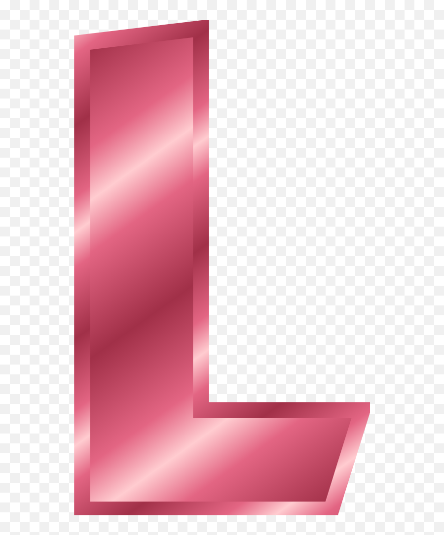 Library Of The Letter L Image Black And - Letter L Color Pink Png,L Png
