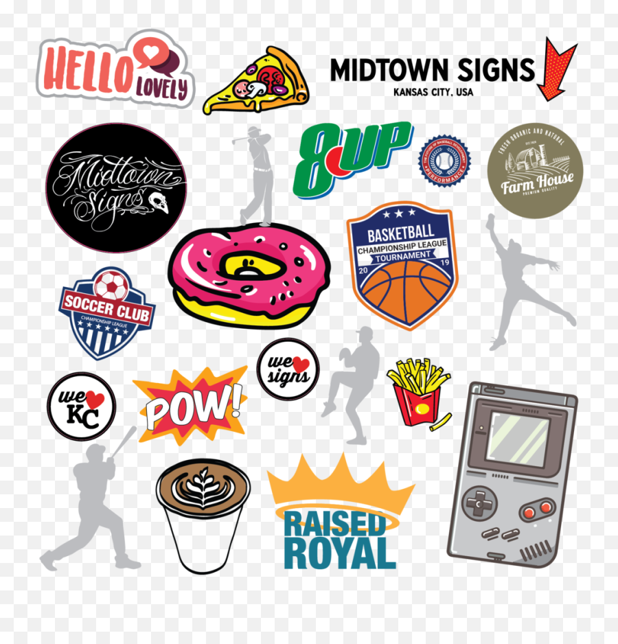 Sign Types U2014 Midtown Signs - Vinyl Stickers Png,Stickers Png