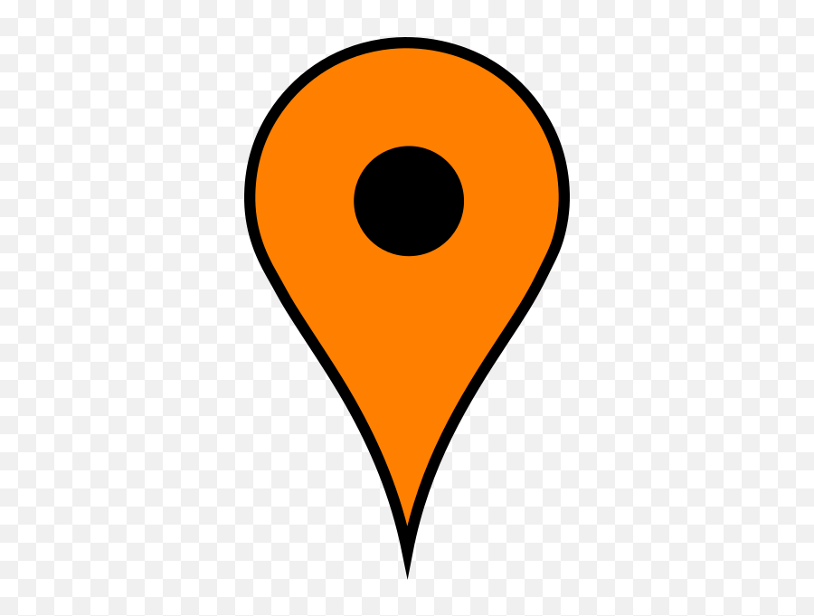 Download Hd Google Maps Pin Png - Orange Google Map Pin,Google Map Pin Png