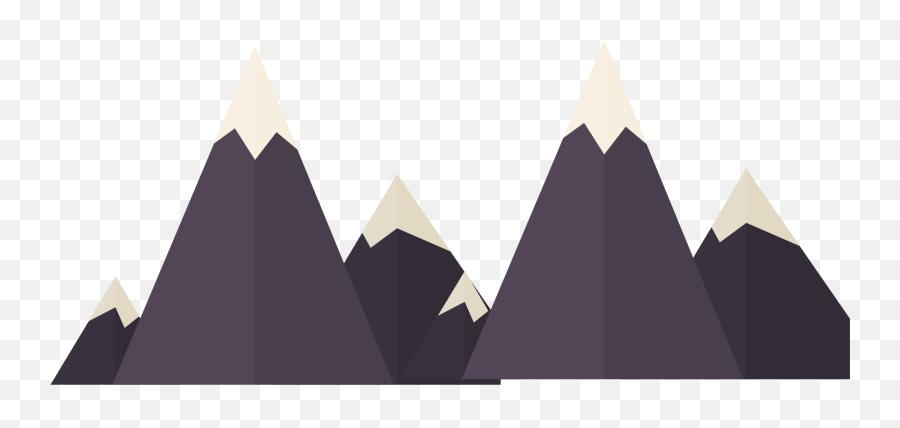 Mountain - Vector Black Creative Snow Mountain Png Download Pyramid,Moutain Png