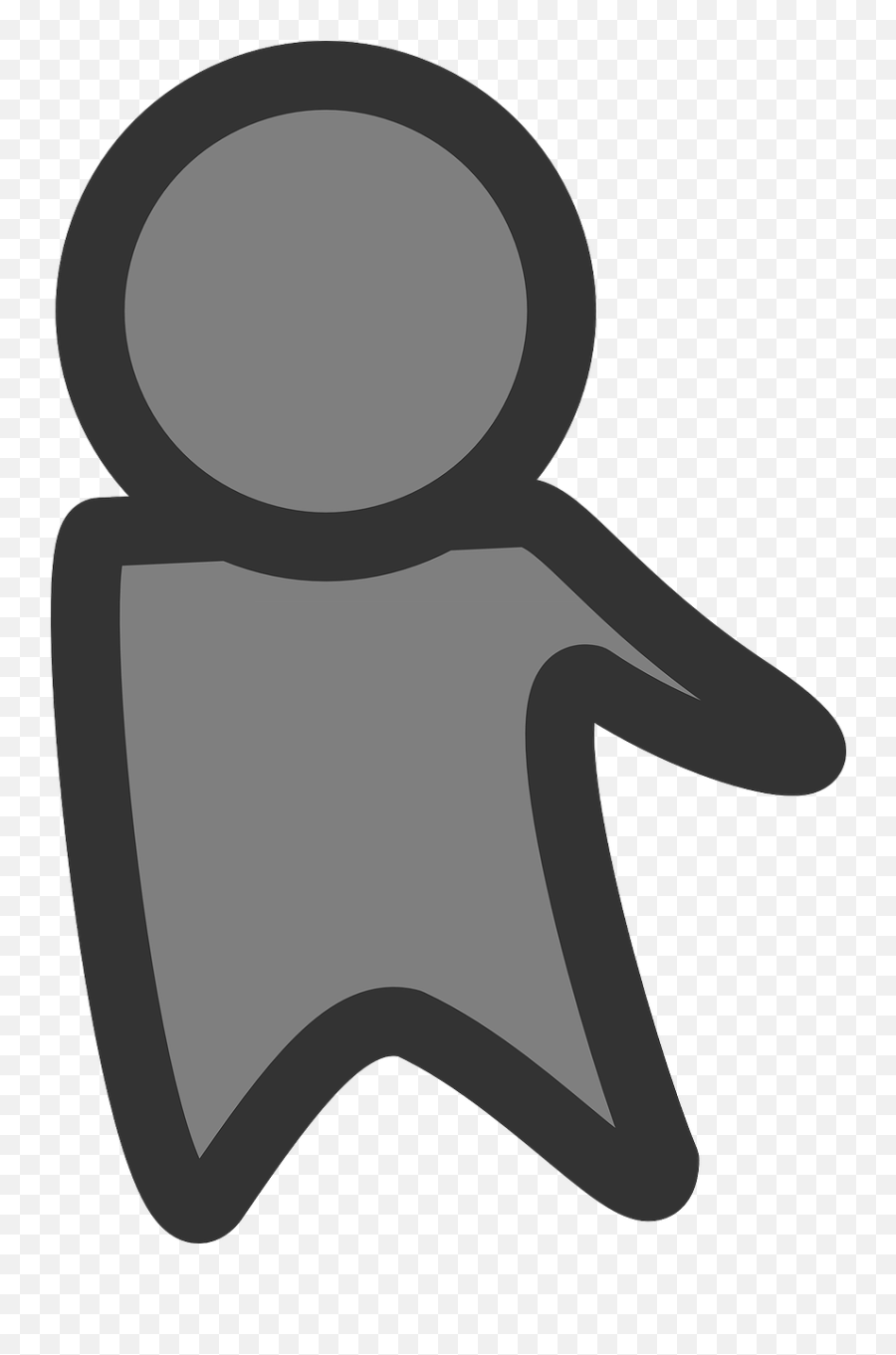 Gray Flat - Icon Png,Person Outline Png
