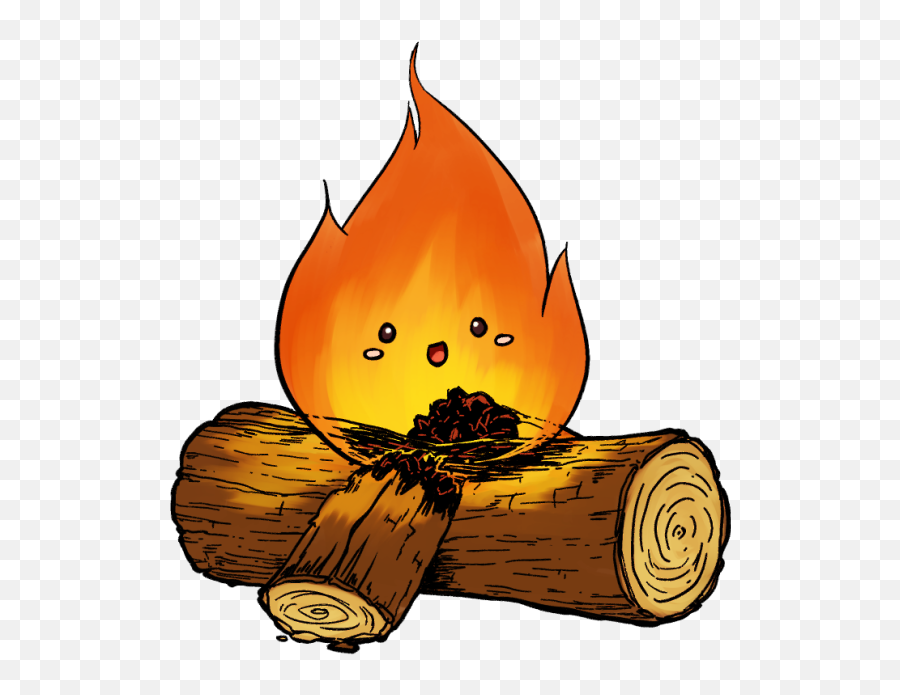 Download Hd Cute Campfire - Cute Fire Clipart Transparent Cute Campfire Clipart Png,Campfire Transparent