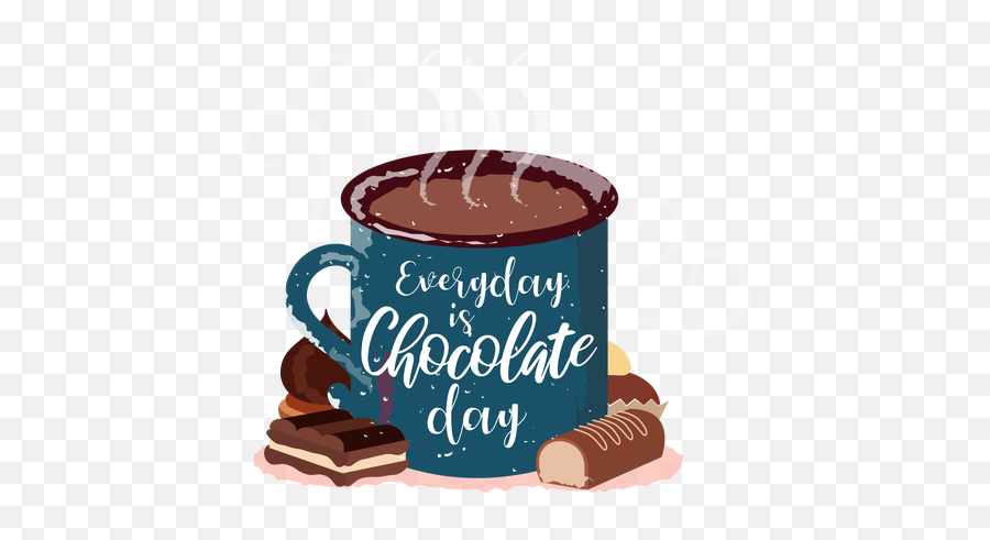 Hot Chocolate Hand Drawn - Chocolate Quente Desenho Png,Hot Chocolate Png
