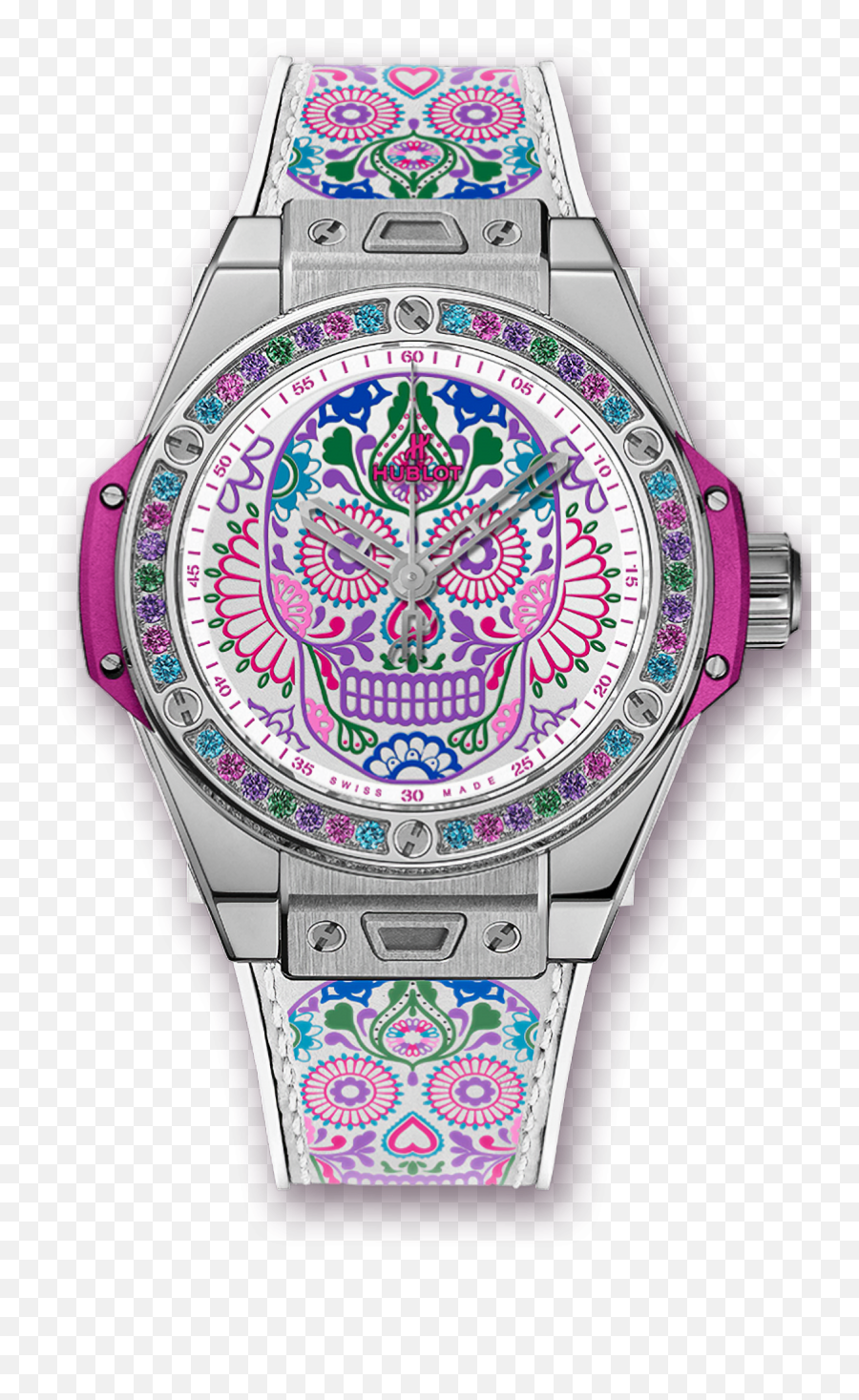 Hublot Big Bang One Click Calavera - Hublot Big Bang Calavera Catrina Png,Catrina Png