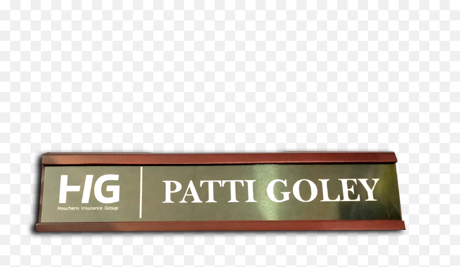 Download Mahogany Desk Name Plate - Sign Png,Name Plate Png