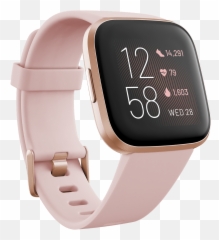 Fitbit Versa 2 Smartwatch - PetalCopper Rose png
