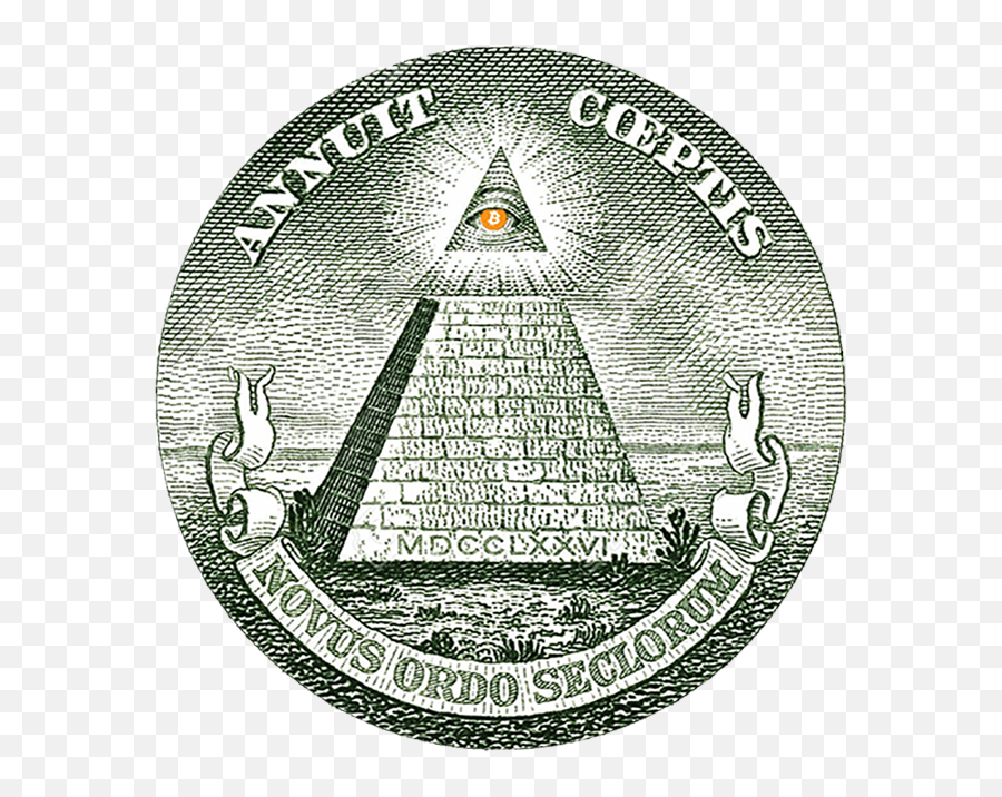 Bitcoin Going Parabolic - Reverse Great Seal Of The United States Png,All Seeing Eye Png