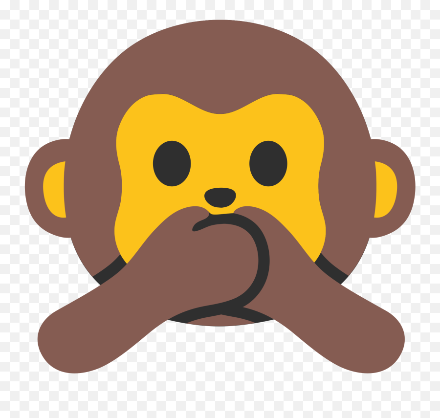 Monkey Emoji Android Transparent Png - Shhh Clipart,Monkey Emoji Png